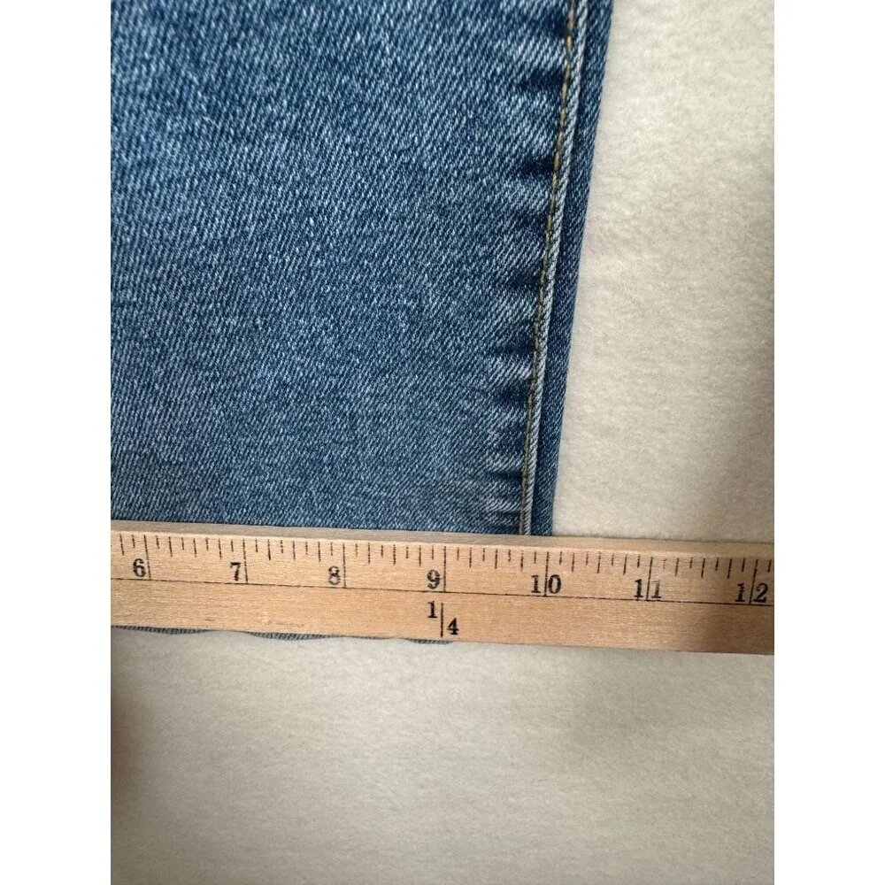 Levis Signature High Rise Loose Straight‎ leg Keans distressed sz 32 - Picture 10 of 12